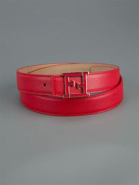 fendi belt red buckle|fendi belt.